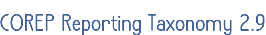 COREP Reporting Taxonomy 2.9